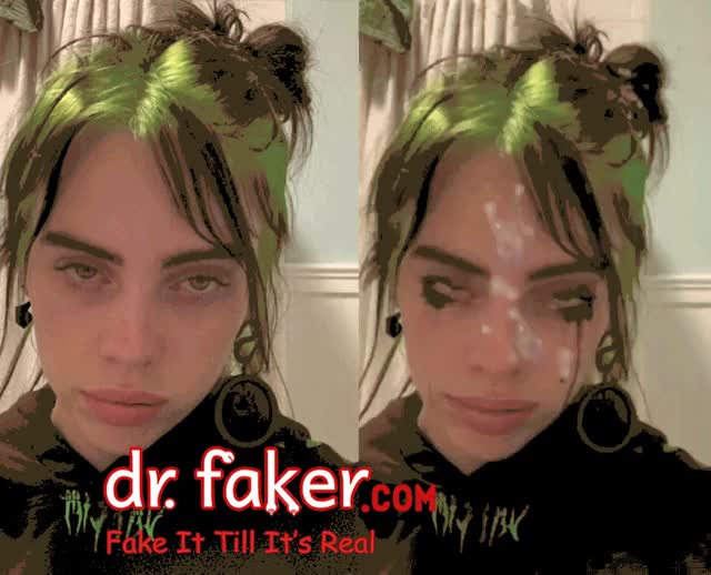 Billie Eilish Animated Cum Fake