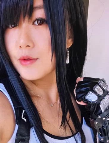 asian cosplay cumshot facial gamer girl geek jerk off rule34 tifa lockhart tribute