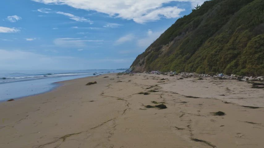 Wandering around a Californian beach