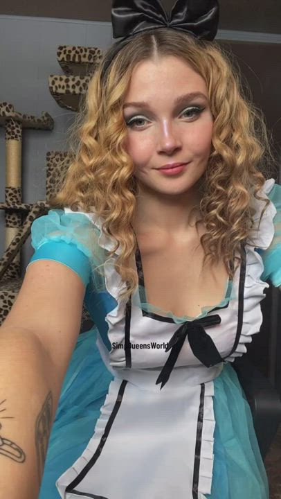 come see how naughty alice gets in wonderland