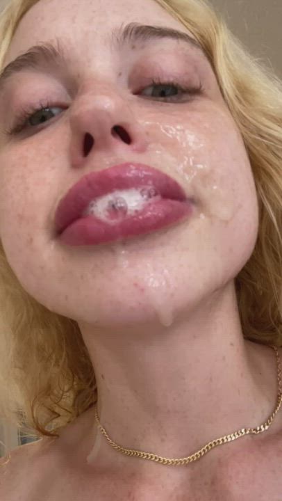 Chloe Cherry Cum Facial Hardcore Pornstar Spit gif
