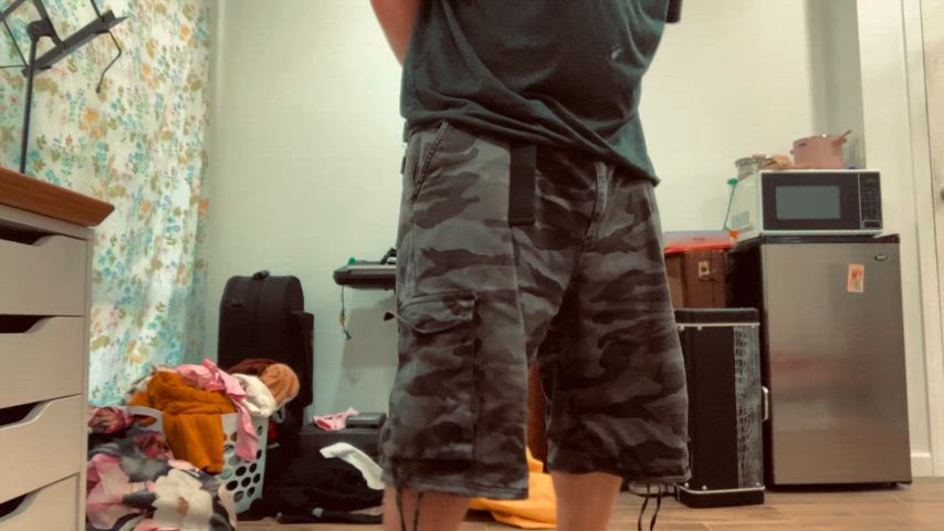 Messing around in my cargo shorts