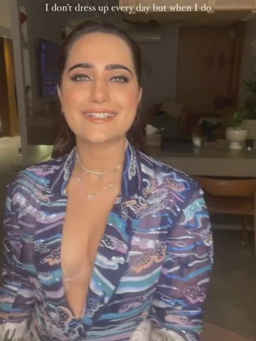 bollywood celebrity cleavage gif
