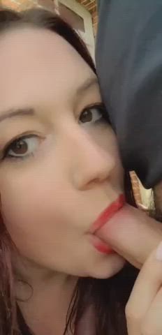 Blowjob Eye Contact French Girlfriend gif