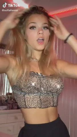 teen tiktok tiny waist gif