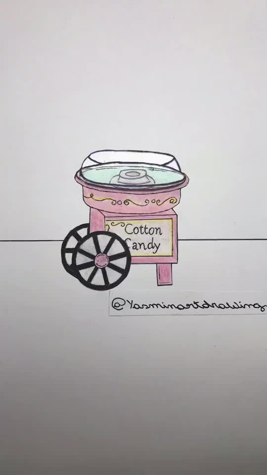 Cotton Candy Stop Motion?? #stopmotion #stopmotionbr #drawing #foryoupage