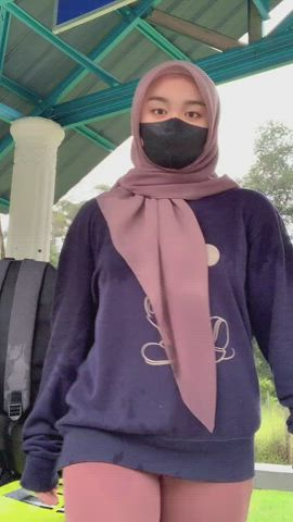 camel toe dancing hijab malaysian tiktok gif