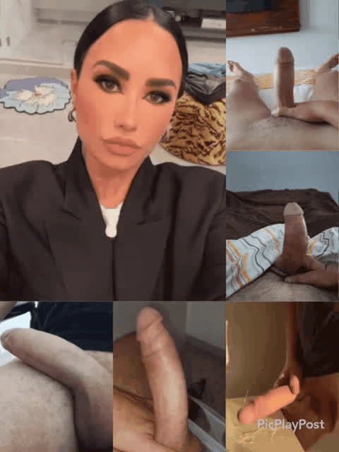 celebrity cock demi lovato tribute gif