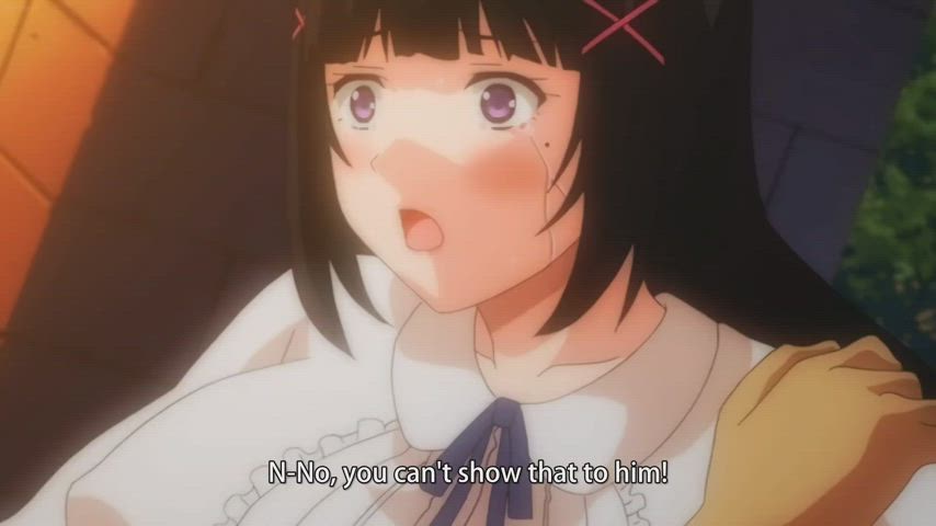 Anime Big Tits Cheating Hentai Kissing Schoolgirl gif