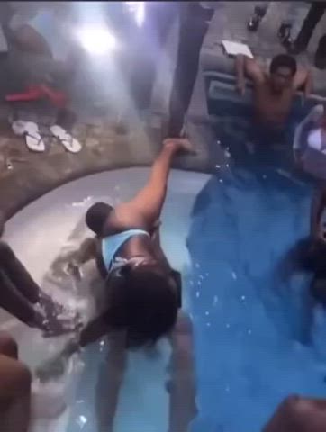 ass eating party pool pussy eating swimming pool gif