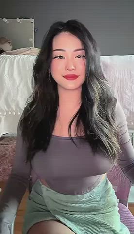 asian cute tits gif