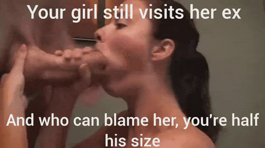 bwc blowjob caption cuckold humiliation gif