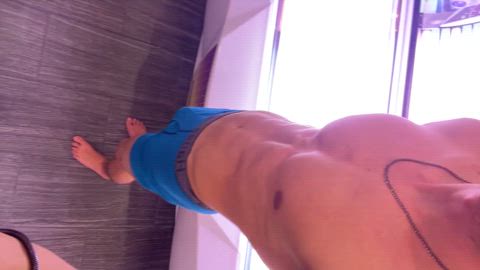 abs gay gym onlyfans public tanlines tanned gif