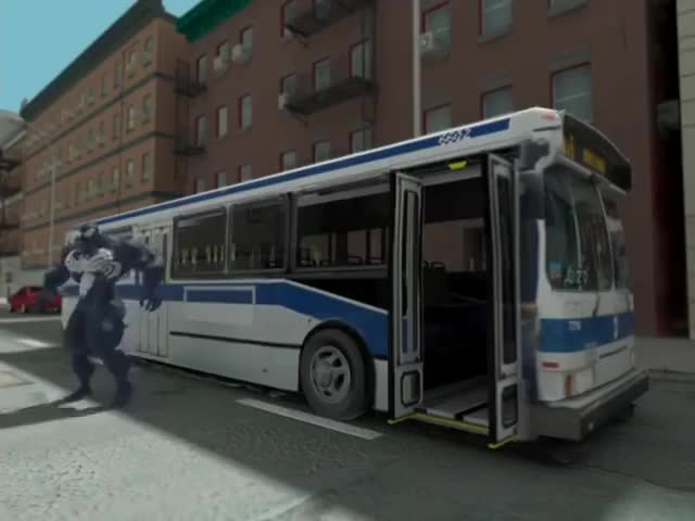 Venom throws a bus