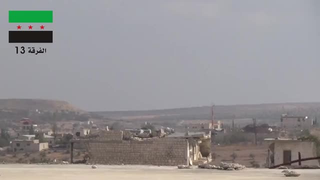 Syrian Rebels detonate a massive tunnel bomb near the Wadi Al-Deef outpost in Idlib