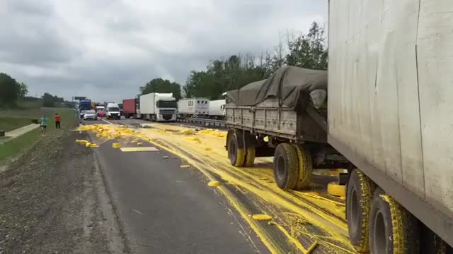 Paint accident in Russia