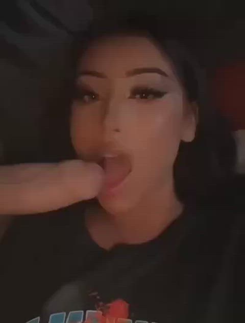 blowbang blowjob cumshot gif