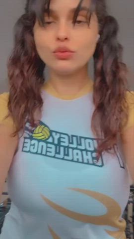 big tits brazilian cute gif