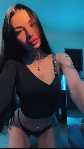 hair lips tattoo gif