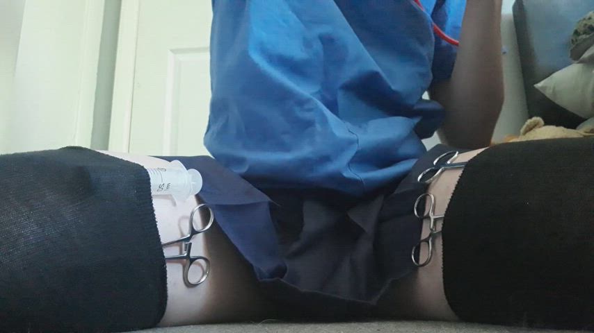 femboy medical fetish nurse thighs gif