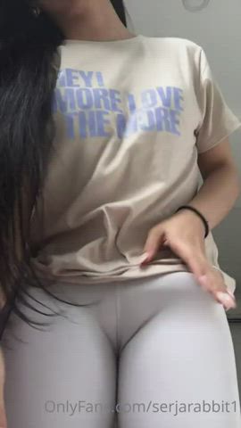 cock trans yoga pants gif