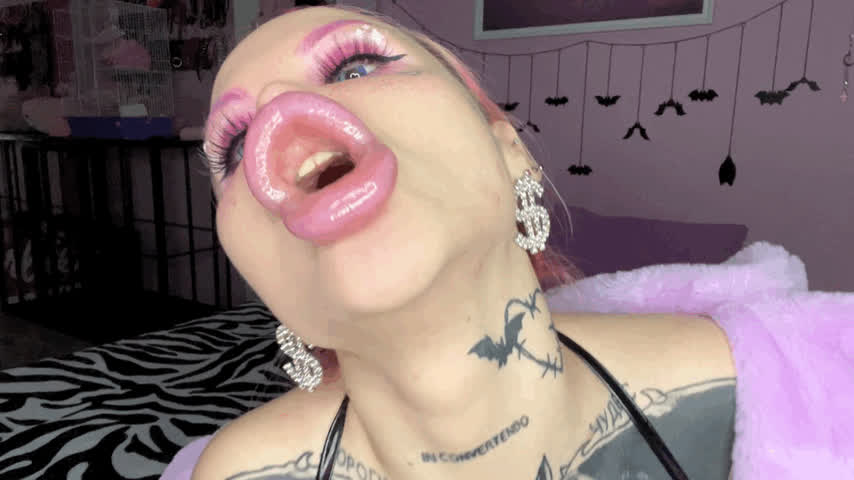 ahegao bimbo bimbofication fetish lips onlyfans pink pussy gif