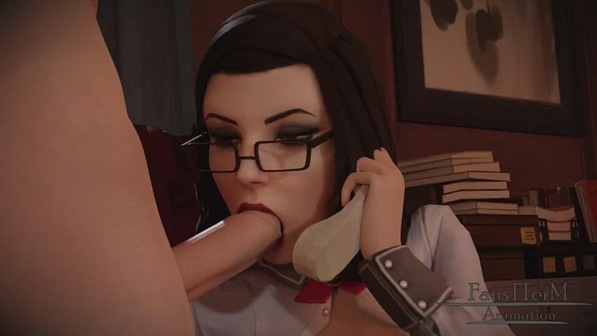 Cumming in Elizabeth's mouth (FaustTerm) [Bioshock]