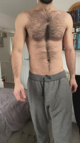 abs big dick cock hairy chest bulgexxl gif