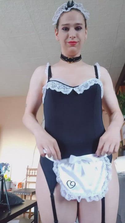 Ass Ass Spread Asshole Lingerie Maid Redhead Trans gif