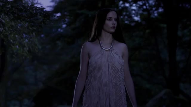 Eva Green - Camelot (2011, S1E2) - taking off dress, topless, out at night (full