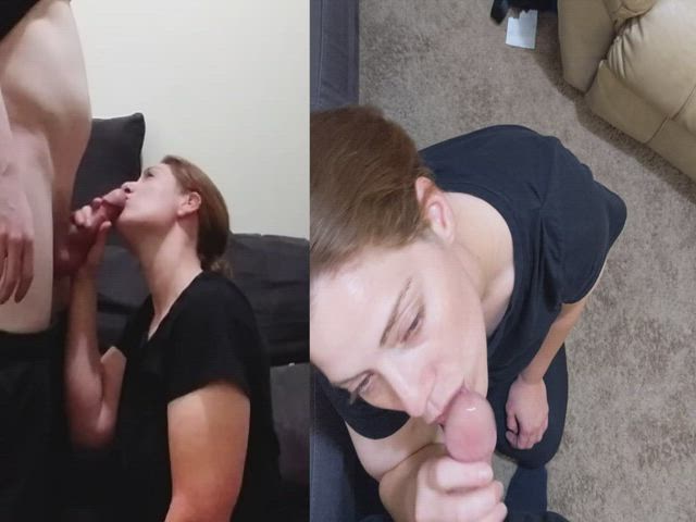 Blowjob Cumshot Facial gif