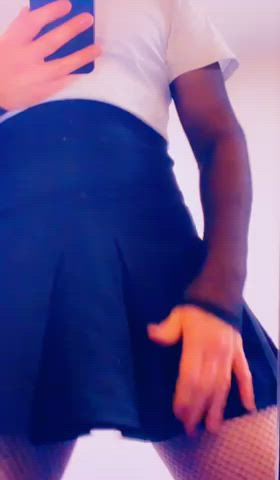 femboy tease upskirt gif