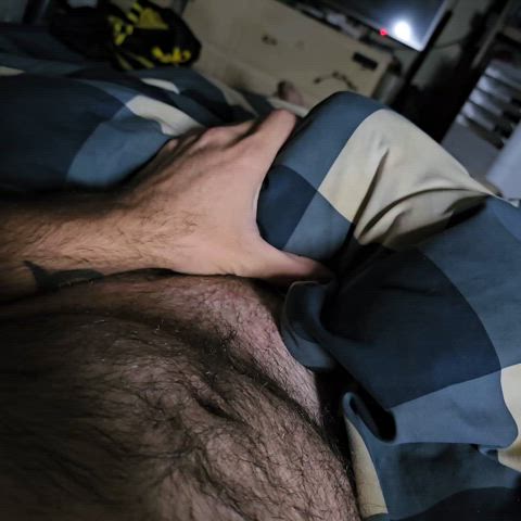 big dick cock gay hairy hairy chest hairy cock pierced piercing thick gif