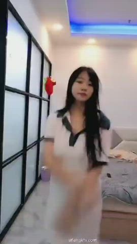 asian big tits chinese dancing naked stripping gif