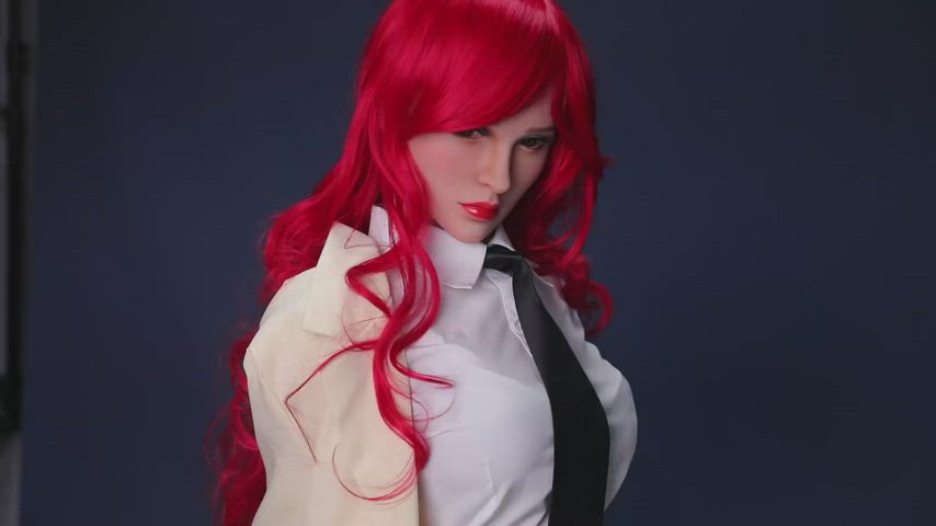 Big Tits Doll Redhead Sex Doll gif