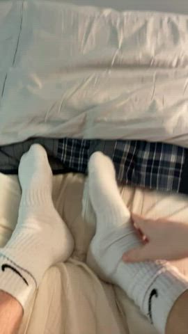 feet findom socks gif