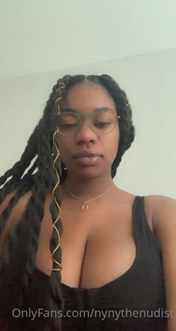 Big Tits Boobs Ebony gif