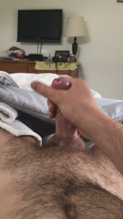 Cum Hairy Male Masturbation gif