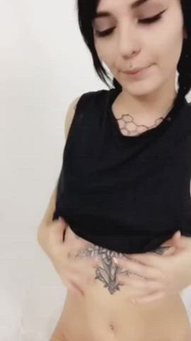 Boobs Flashing Tattoo gif