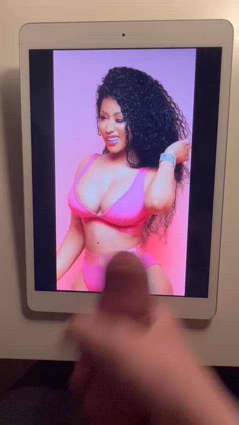 celebrity cumshot masturbating nicki minaj gif