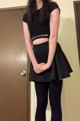 Femboy Flashing Skirt gif