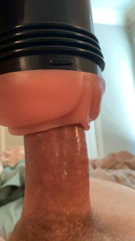 big dick cum cumshot fleshlight masturbating gif