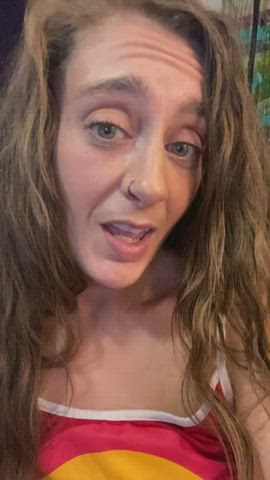 curly hair long hair milf gif