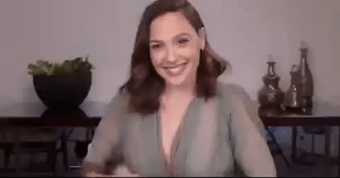 Gal Gadot showing off her bump