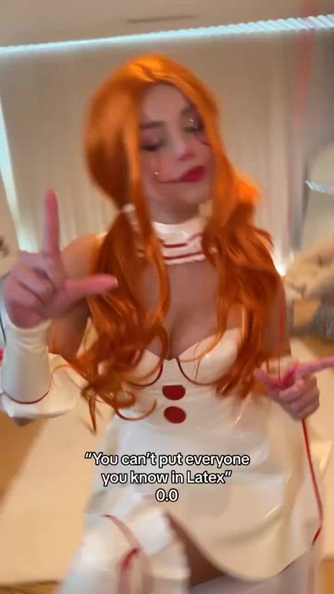 clown clown girl cosplay gif