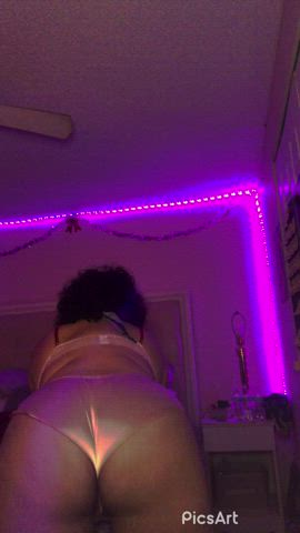 Ass Hairy Pussy Lingerie Pink Pussy Twerking gif