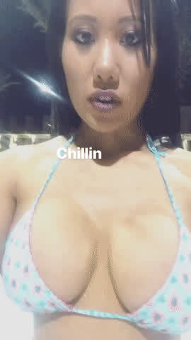 asian big tits public swimsuit gif