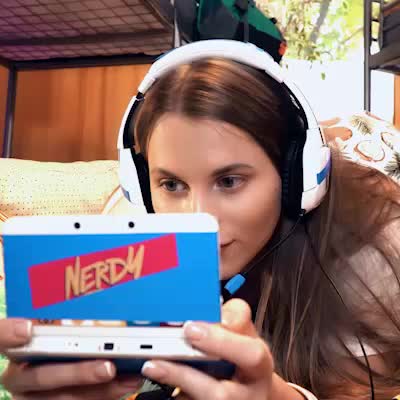 Nerdy girl gets fucked while playing Nintendo