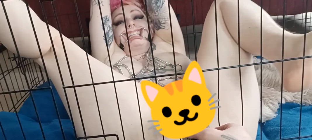 bdsm boobs caged extreme gagged homemade magic wand pov gif