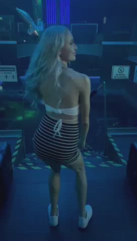 ass boobs dancing flashing nightclub nipples skirt tits gif